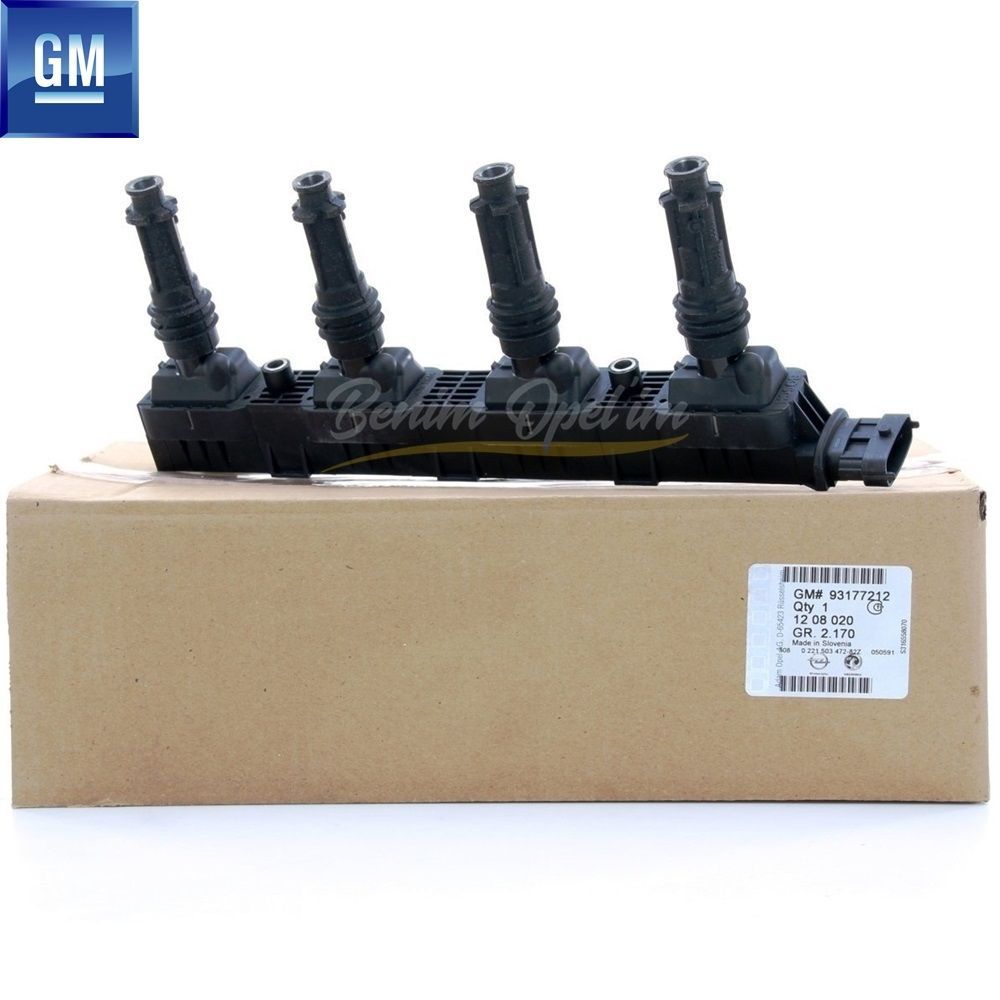 Elektrik | Ateşleme Bobini 1.2/1.4 xepTwinport Opel Astra G, Zafira A, Astra H, Corsa C, Corsa D, Meriva A, Tigra B GM Orijinal 1208020 - 93177212 | 1208020 | 
