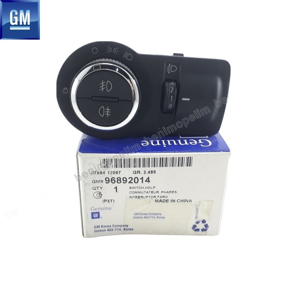 Düğme ve Switch | Chevrolet Aveo, Cruze Far Anahtar Düğmesi GM Orijinal 96892014 | 96892014 | 
