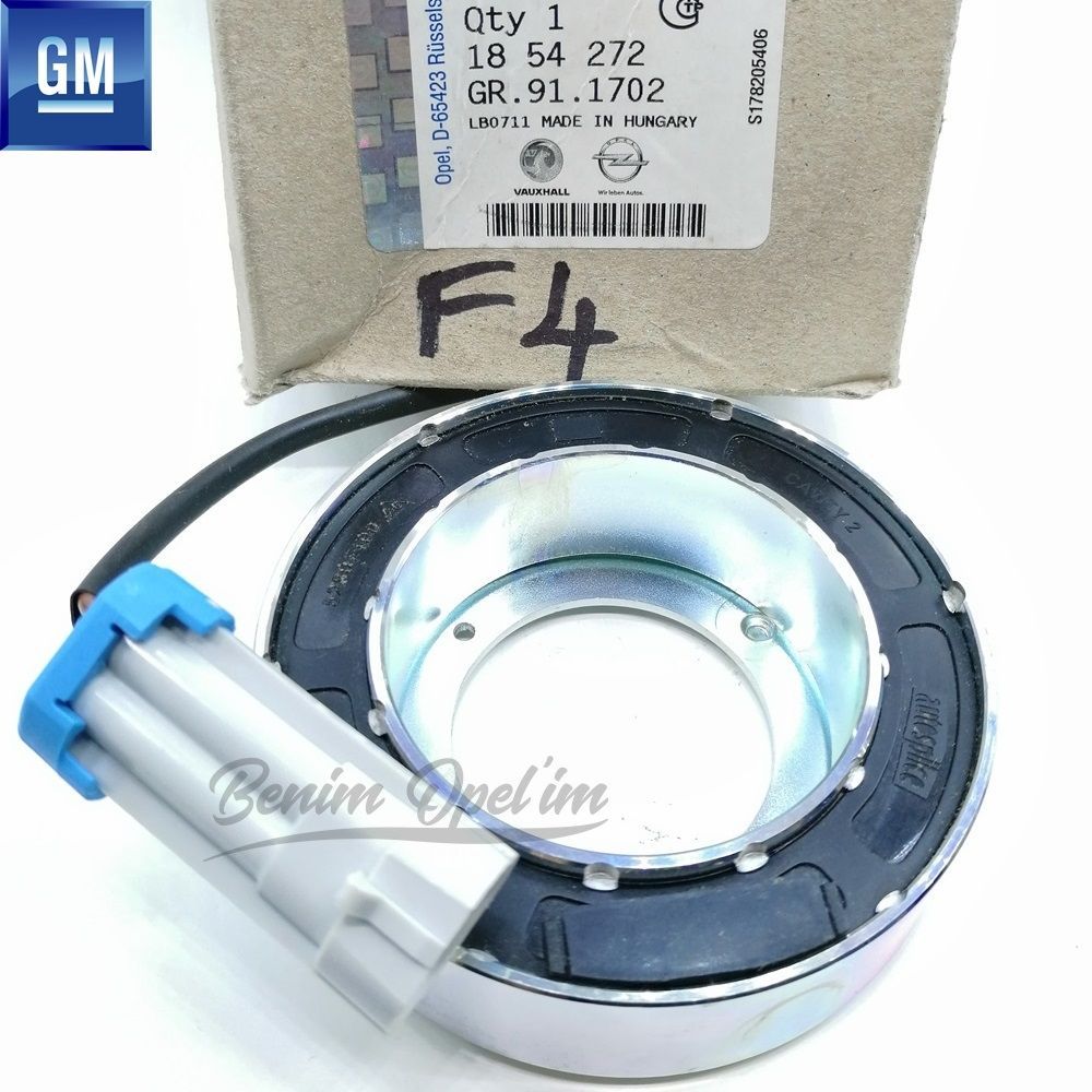 Havalandırma ve Klima Aksamı | Klima Kompresör Bobini Opel Astra G Zafira A Corsa C Meriva A Tigra B 1.0/1.2/1.4/1.6/1.8/2.0/2.2 GM Orijinal 1854272 - 9118281 | 1854272 | 