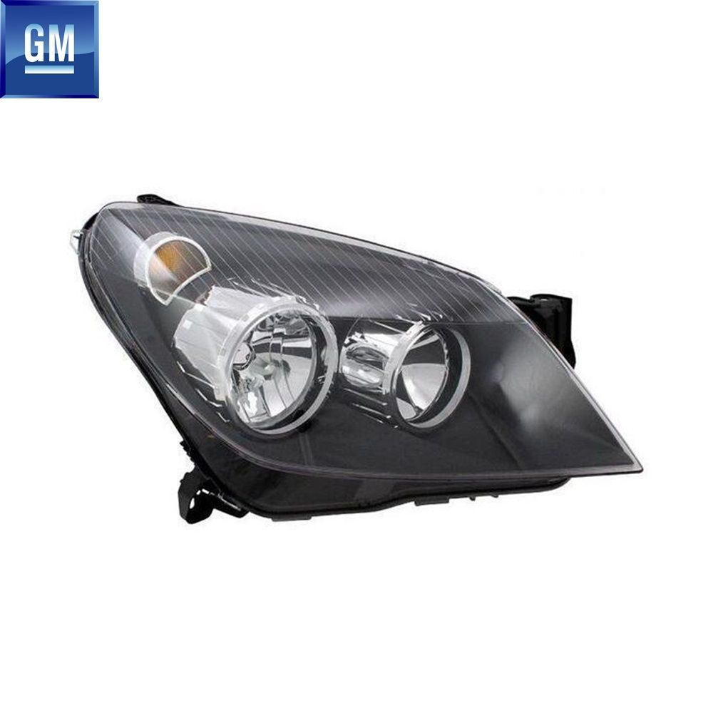 İç ve Dış Aydınlatma | Opel Astra H Astra H Mercekli Sağ Ön Far Füme (İç Zemin Siyah) GM Orijinal 1216560 - 93178634 | 1216560 | 