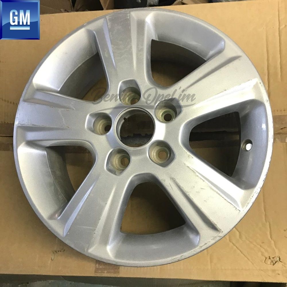 Dış Karoseri ve Kaporta | Opel Combo C Silver Çelik Jant Gümüş Gri 5 Bijonlu 6Jx15 Kod: Zt 1 Adet Fiyatı GM Orijinal 13178956 - 1002178 | 1002178 | 