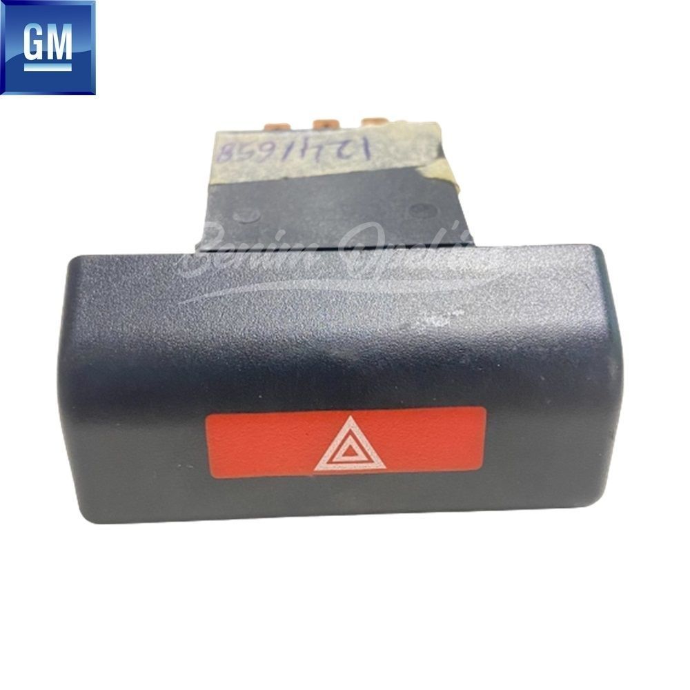 Düğme ve Switch | Opel Corsa A Dörtlü Flaşör İkaz Düğmesi Siyah GM Orijinal 1241658 - 90310998 | 1241658 | 