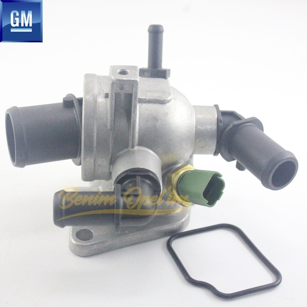 Havalandırma ve Klima Aksamı | Opel Corsa D, Astra H Termostat Müşürlü Komple 1.3 Dizel (Z13DTH Z13DTJ) GM Orijinal 1338020 - 55202373 | 1338020 | 