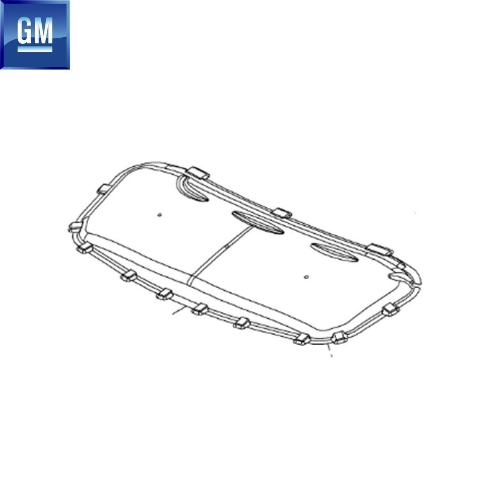 Karoseri İç Trim ve İç Parçalar | Opel Corsa E Ön Motor Kaput İzolasyonu Alüminyum Folyolu (İzolatör) GM Orijinal 13427588 - 1162025 | 13427588 | 