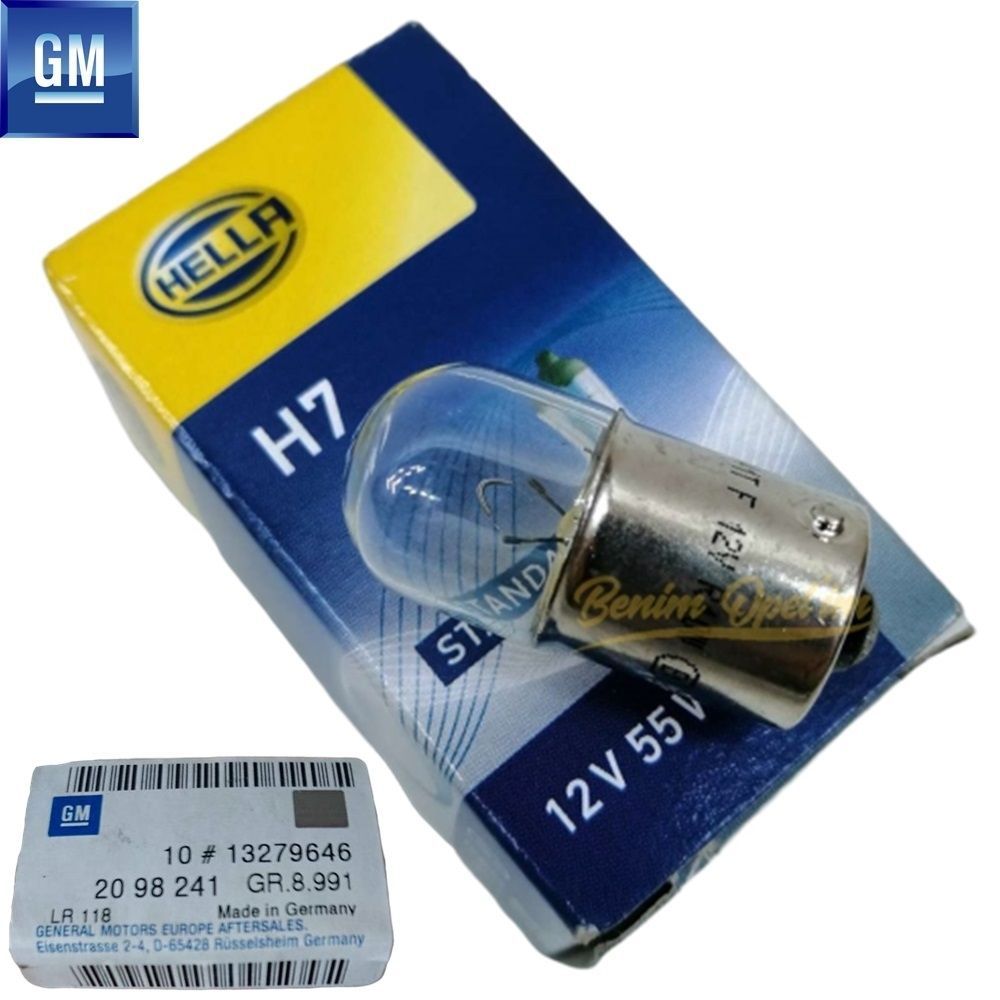 İç ve Dış Aydınlatma | Opel İnsignia A Stop Lamba Ampulü H7 12V/55W GM Orijinal 13279646 - 2098241 | 13279646 | 