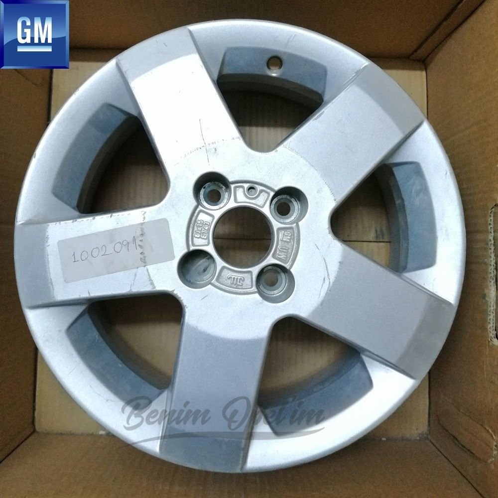Dış Karoseri ve Kaporta | Opel Meriva A Çelik Jant Gümüş Gri 4 Bijonlu 6Jx15 İnç Kod: Uw, Et43 1 Adet Fiyatı GM Orijinal 1002091 - 93322272 | 1002091 | 